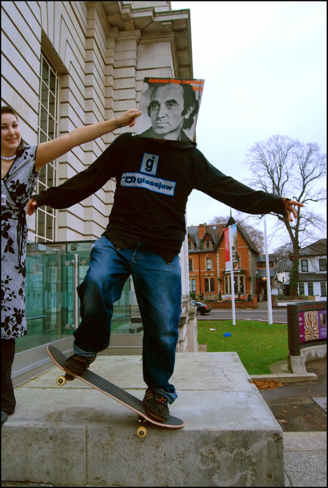 charles aznavour sleeveface skateboard