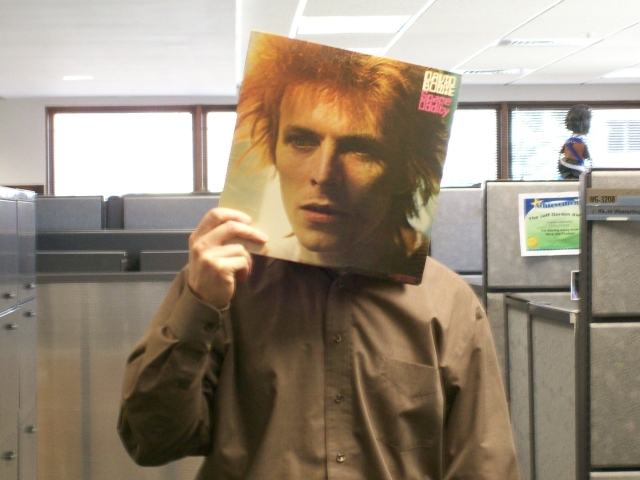 David Bowie Sleeveface